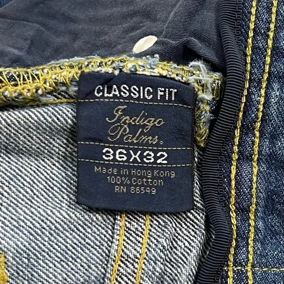Indigo Palms Men’s Classic Fit Jeans - Picture 5 of 8